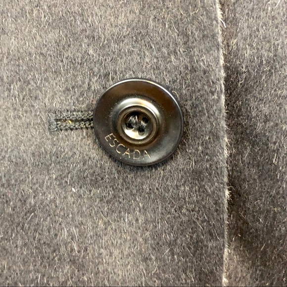 ESCADA Black Wool Lace Print Jacket - Picture 4 of 9